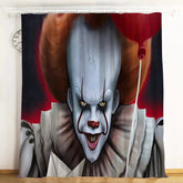 IT Pennywise Scary Clown Blackout Curtain Drapes for Living Room Bedroom Window Treatment